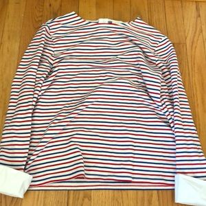 Anthropologie striped long sleeeve Tee size M